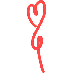 Fototapeta premium Heart Simple One Line