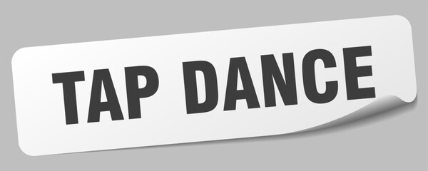Fototapeta premium tap dance sticker. tap dance label