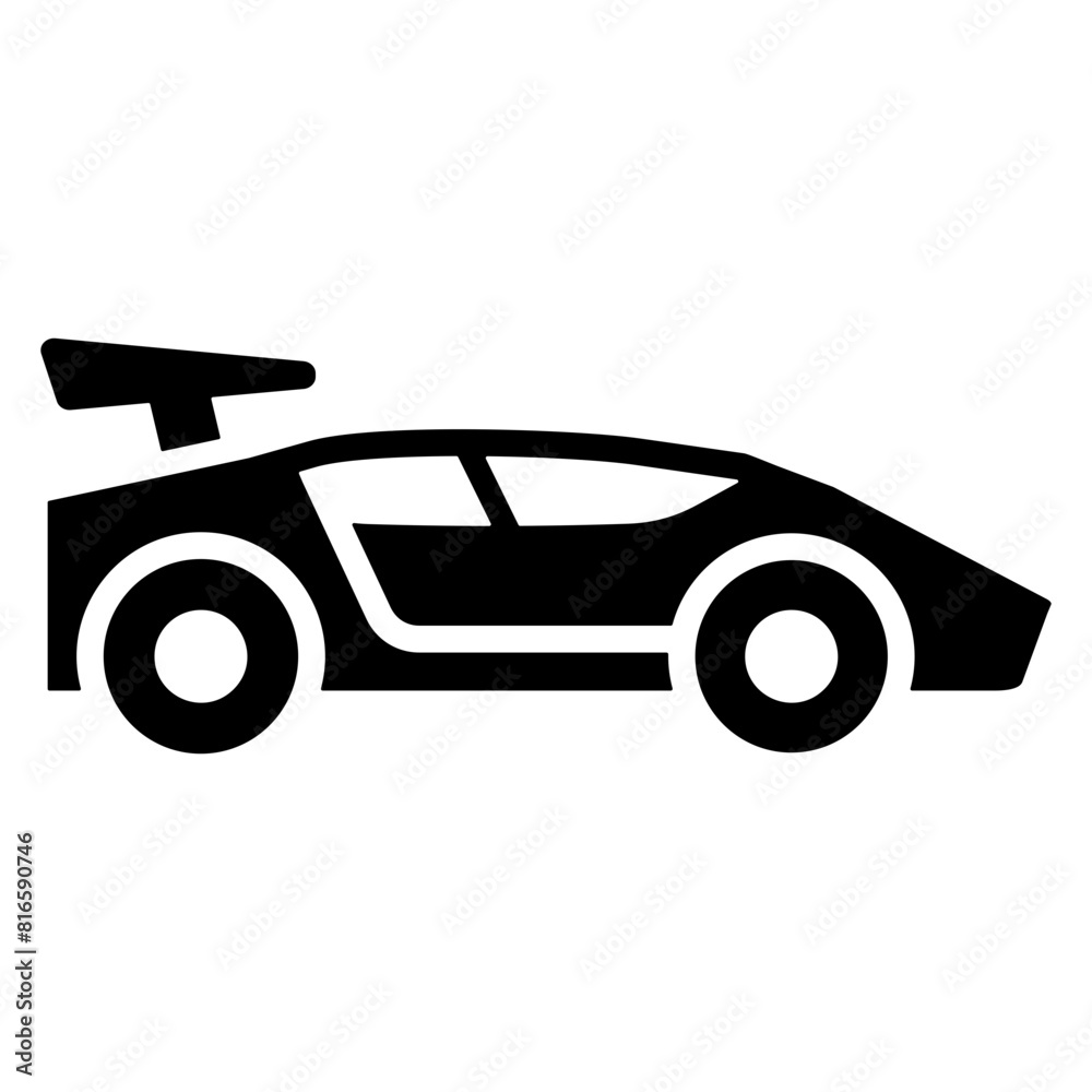 Canvas Prints Sports Car Icon