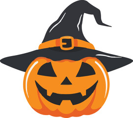 halloween pumpkin on white background