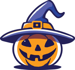 halloween pumpkin on white background