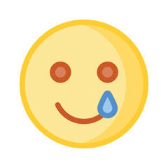 Get your hands on perfectly designed sad emoji icon, customizable vector