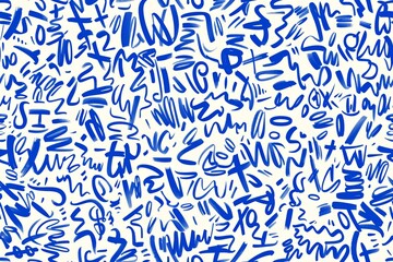 Fototapeta premium Seamless Abstract Blue Pattern