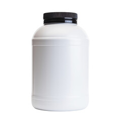 Whey Protein Powder Supplement Container Isolated Without Background