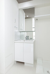 2面ミラー付き洗面化粧台、狭小住宅向け住宅設備