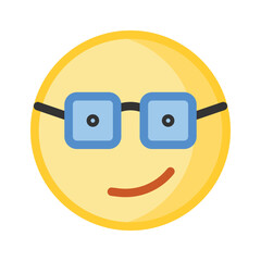 Arrogant emoji vector design, ready to use vector