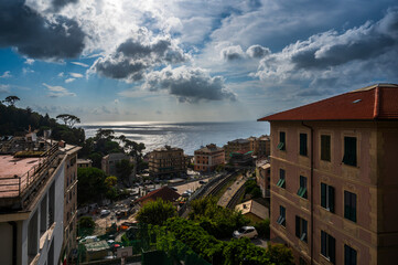 Camogli. Historic center of Liguria nestled on the sea. Wonderful Italy.