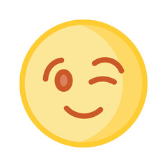 Check out this beautiful winking emoji vector design