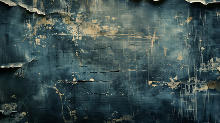 Grunge Distressed textures, faded colors, ripped edges.