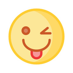 Check out this beautiful winking emoji vector design