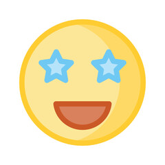 Get this creative excitement emoji in modern style