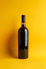 Simple Wine Bottle Mockup