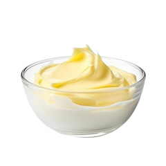 Creamy Butter Block Isolated Without Background for Culinary Concepts
