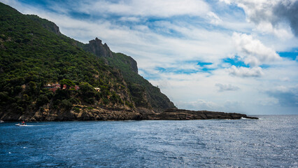 Camogli. Historic center of Liguria nestled on the sea. Wonderful Italy.