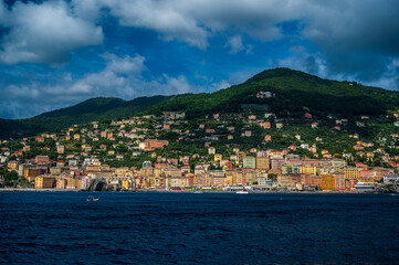 Camogli. Historic center of Liguria nestled on the sea. Wonderful Italy.