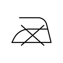Iron icon vector. Flatiron illustration sign. Smoothing-iron symbol or logo.