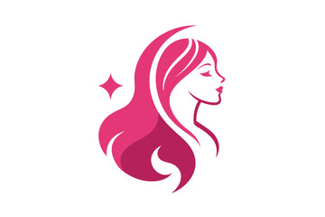 Logo for a beauty parlor, simple clean logo, Creative Logo Icon, vector art illustration
