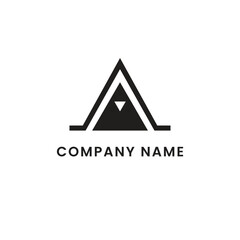 tent company logo template vector