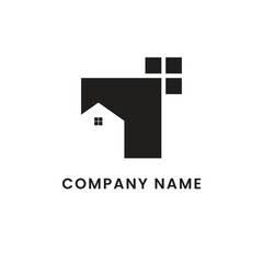 house company logo template vector