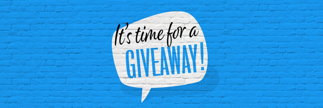 It's time for a giveaway !	