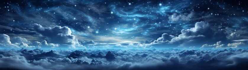 Obraz premium Blue and white abstract painting.