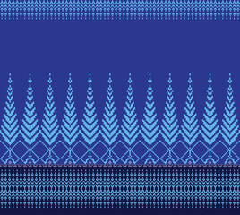 Graphic design patterns on fabric and textiles.