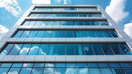 A clean office building facade.