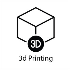 3d Printing Vector icon