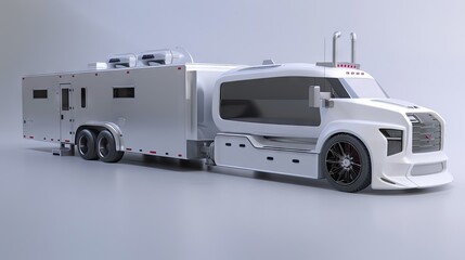 Sleek Model Semi Truck Showcase