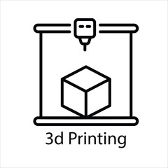 3d Printing Vector icon