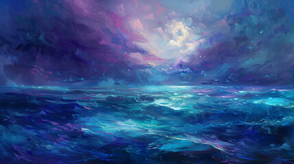 Fototapeta premium blue planet and space