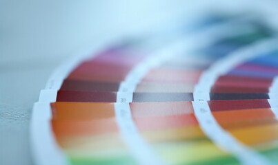 Color print of pantone statistics offset organization gives customer an order products for...
