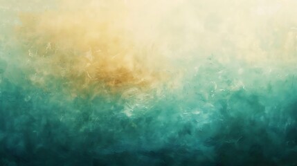 Obraz premium Abstract painting. Green and yellow.