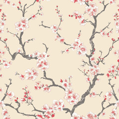 seamless pattern with flowers
