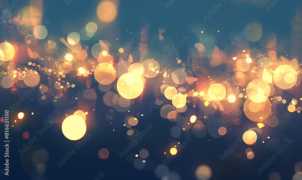 Wall mural abstract bokeh background-generative ai