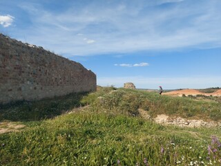 Fototapeta premium San Estaben de Gormaz, Spain, travel, tourism, adventure, europe, nature, background, life, green, mountain, trekking