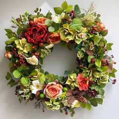 Colorful Wreath DIY Project: Step-By-Step Guide Revealing the Art of Holiday Home Decoration