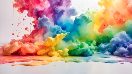 colorful abstract background with watercolor splash