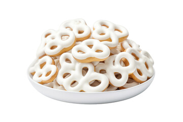 Heavenly Halo: A Frosty Delight on White or PNG Transparent Background.