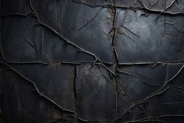 An image featuring a dark cracked surface intersected by metal grid lines representing decay and fragility