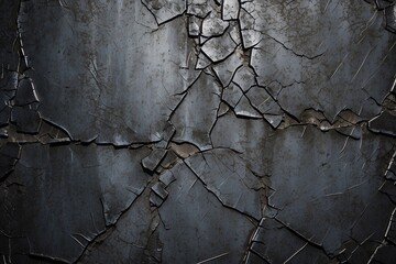 A grunge texture showing a neglected wall with cracked and peeling paint, often used to indicate decay and the passing of time