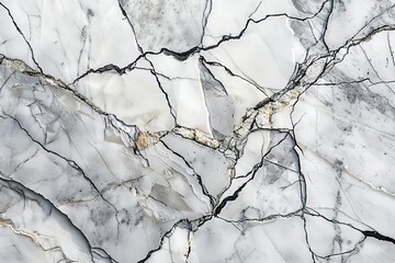 Closeup of marble texture with rich veining in black and white, highlighting the contrast and natural beauty, Minimalistic, Monochromatic, Photography