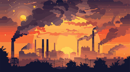 Pollution concept design vector illustration eps10 gr