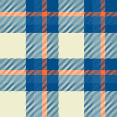 Fabric check texture of vector seamless tartan with a pattern plaid background textile.