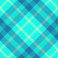 Trim texture plaid textile, professional pattern tartan fabric. Africa vector background check seamless in teal and cyan colors.