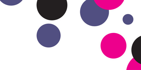 Dark Pink vector red pattern of geometric circles, shapes. Colorful mosaic banner. Geometric background with colored disks.