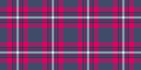 Geometry background check plaid, beautiful texture tartan textile. 40s seamless vector fabric pattern in pink and blue colors.