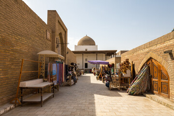 Old houses in Itchan Kala, the walled inner town of the city of Khiva