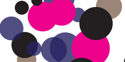 Dark Pink vector red pattern of geometric circles, shapes. Colorful mosaic banner. Geometric background with colored disks.