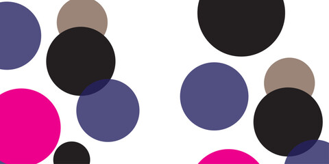 Dark Pink vector red pattern of geometric circles, shapes. Colorful mosaic banner. Geometric background with colored disks.